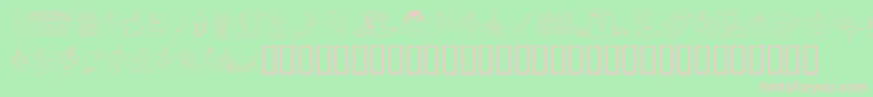 FANDD    Font – Pink Fonts on Green Background