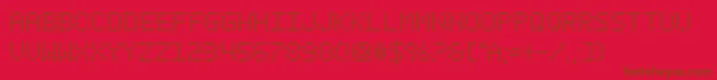 fanfareticker Font – Brown Fonts on Red Background