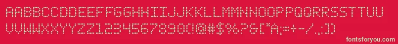 fanfareticker Font – Green Fonts on Red Background