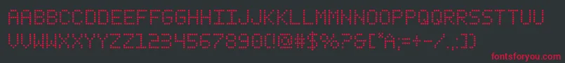 fanfareticker Font – Red Fonts on Black Background