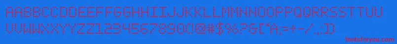 fanfareticker Font – Red Fonts on Blue Background