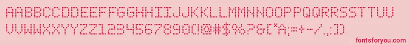 fanfareticker Font – Red Fonts on Pink Background