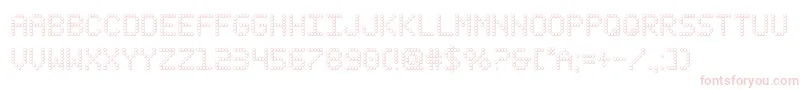 fanfareticker3d Font – Pink Fonts on White Background