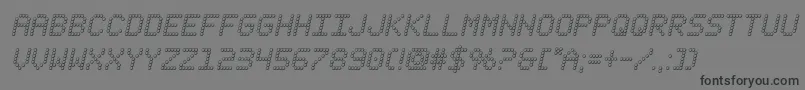 fanfareticker3dital Font – Black Fonts on Gray Background