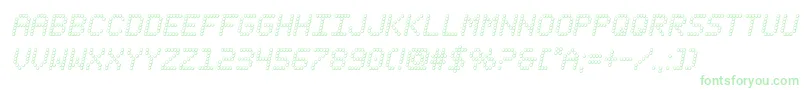 fanfareticker3dital Font – Green Fonts on White Background