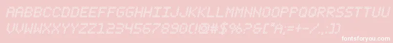 fuente fanfareticker3dital – Fuentes Blancas Sobre Fondo Rosa