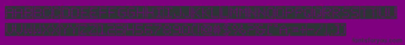フォントfanfaretickerbackground – 紫の背景に黒い文字