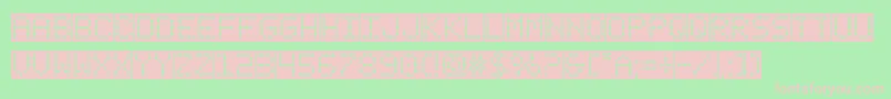 fanfaretickerbackground-Schriftart – Rosa Schriften auf grünem Hintergrund