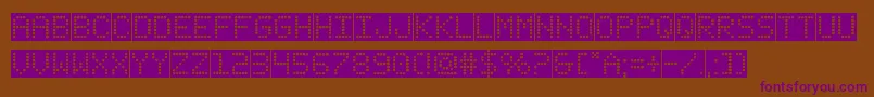 fanfaretickerbackground Font – Purple Fonts on Brown Background