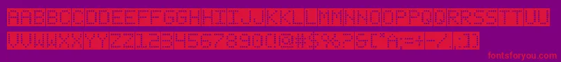 fanfaretickerbackground Font – Red Fonts on Purple Background