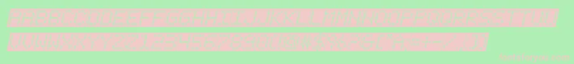 fanfaretickerbackgroundital Font – Pink Fonts on Green Background