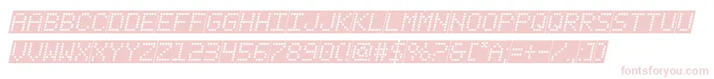 fanfaretickerbackgroundital Font – Pink Fonts on White Background