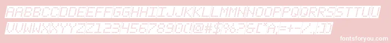 fanfaretickerbackgroundital Font – White Fonts on Pink Background