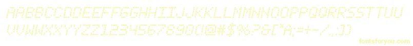 fanfaretickerital Font – Yellow Fonts