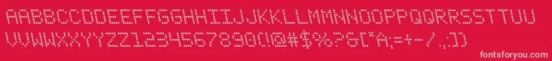 More about fanfaretickerleft Font fanfaretickerleft Font – Pink Fonts on Red Background