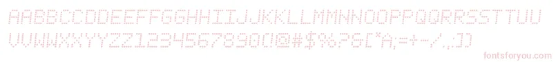 fanfaretickersemital Font – Pink Fonts on White Background