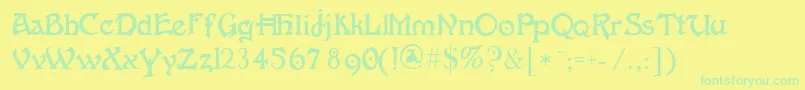 Más sobre la fuente fanta fuente fanta – Fuentes Verdes Sobre Fondo Amarillo