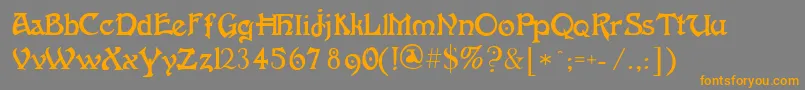 fanta    Font – Orange Fonts on Gray Background