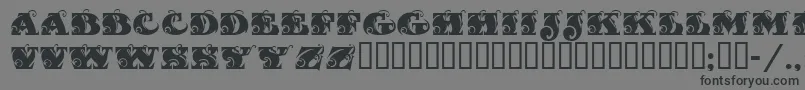 fuente Fantasti – Fuentes Negras Sobre Fondo Gris