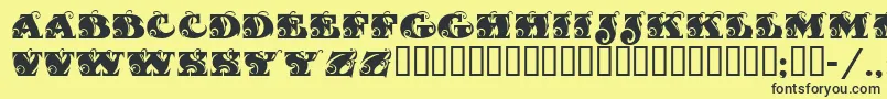 Fantasti Font – Black Fonts on Yellow Background