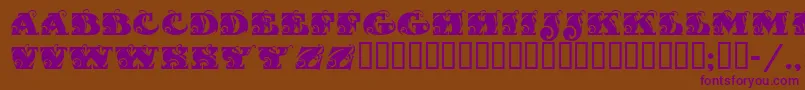 Fantasti Font – Purple Fonts on Brown Background