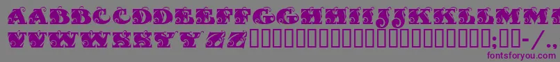 Fantasti Font – Purple Fonts on Gray Background