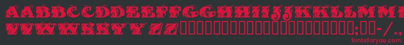Fantasti Font – Red Fonts on Black Background