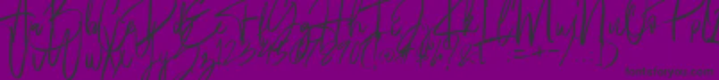 Fantastico Font – Black Fonts on Purple Background