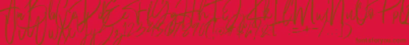 fuente Fantastico – Fuentes Marrones Sobre Fondo Rojo