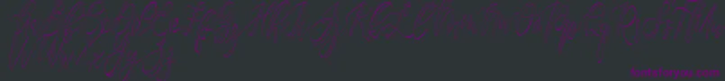Fantasy Hollow   Font – Purple Fonts on Black Background
