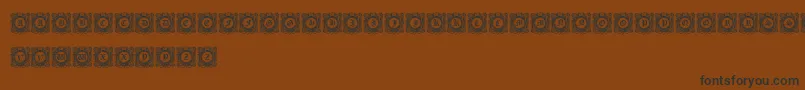 FantasyCapitals Font – Black Fonts on Brown Background