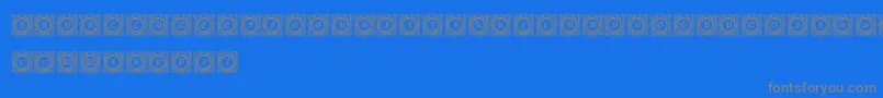 FantasyCapitals-Schriftart – Graue Schriften auf blauem Hintergrund