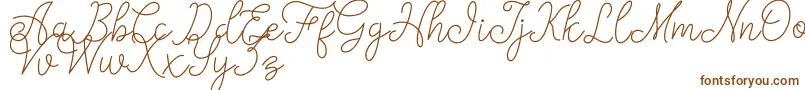 fanya-Schriftart – Braune Schriften