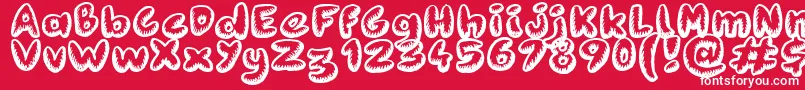 フォントFanzine Title – 赤い背景に白い文字