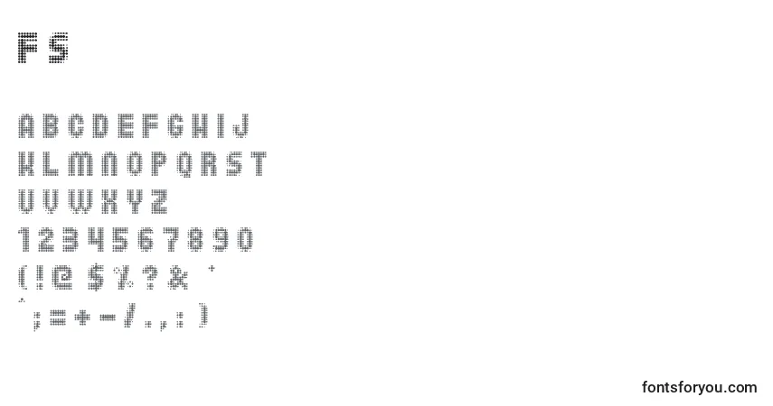 Шрифт Far Spot – алфавит, цифры, специальные символы