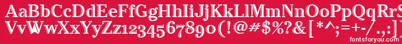 CheltenhamHtdOsItcTt Font – White Fonts on Red Background