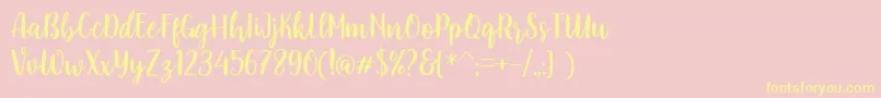 fuente Faradisa – Fuentes Amarillas Sobre Fondo Rosa
