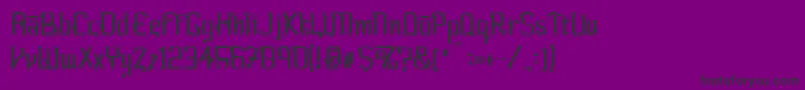 FARANG  -Schriftart – Schwarze Schriften auf violettem Hintergrund