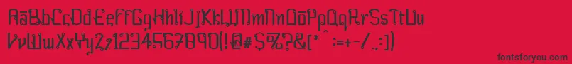 FARANG   Font – Black Fonts on Red Background