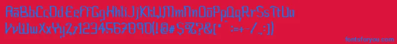 FARANG   Font – Blue Fonts on Red Background