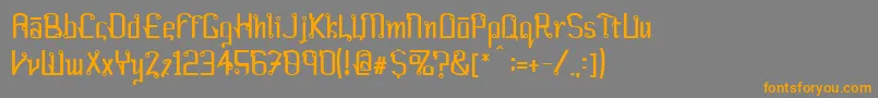 FARANG   Font – Orange Fonts on Gray Background