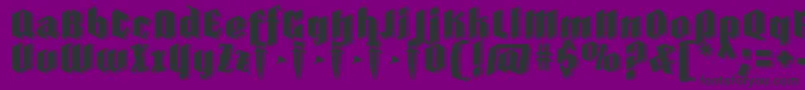 フォントFarisea Dark demo ffp – 紫の背景に黒い文字