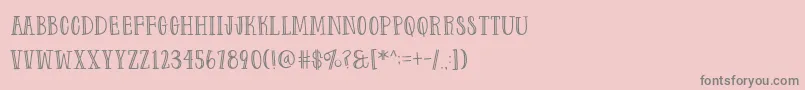 Farm to Market Fancy Font – Gray Fonts on Pink Background