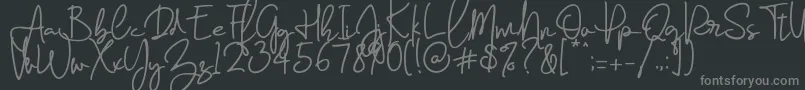 Farrina   Font – Gray Fonts on Black Background