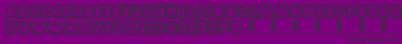 Farty Breath Font – Black Fonts on Purple Background