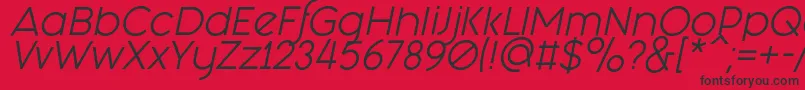 Fashion Fetish Italic Font – Black Fonts on Red Background