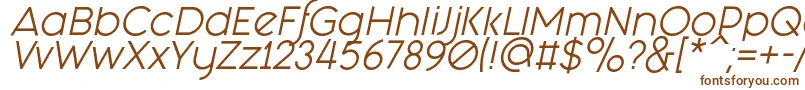 Fashion Fetish Italic Font – Brown Fonts on White Background