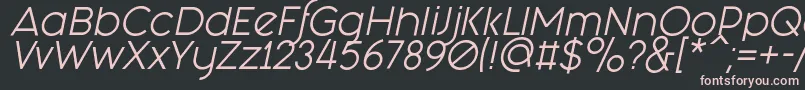 Fashion Fetish Italic Font – Pink Fonts on Black Background