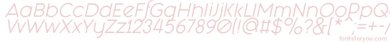 Fashion Fetish Italic Font – Pink Fonts on White Background
