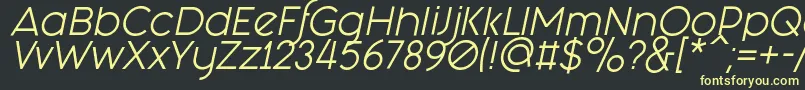Fashion Fetish Italic Font – Yellow Fonts on Black Background
